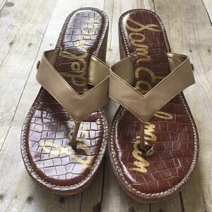 Sam Edelman Tan and Brown Sandals